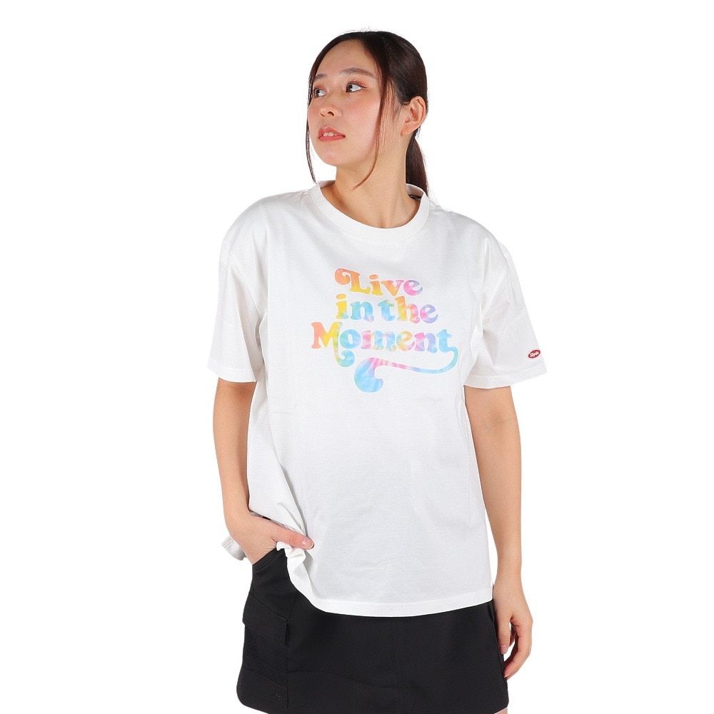 スライド（SLYDE）（レディース）半袖Tシャツ レディース タイダイ ロゴ SL2023SSL-APP002WHT