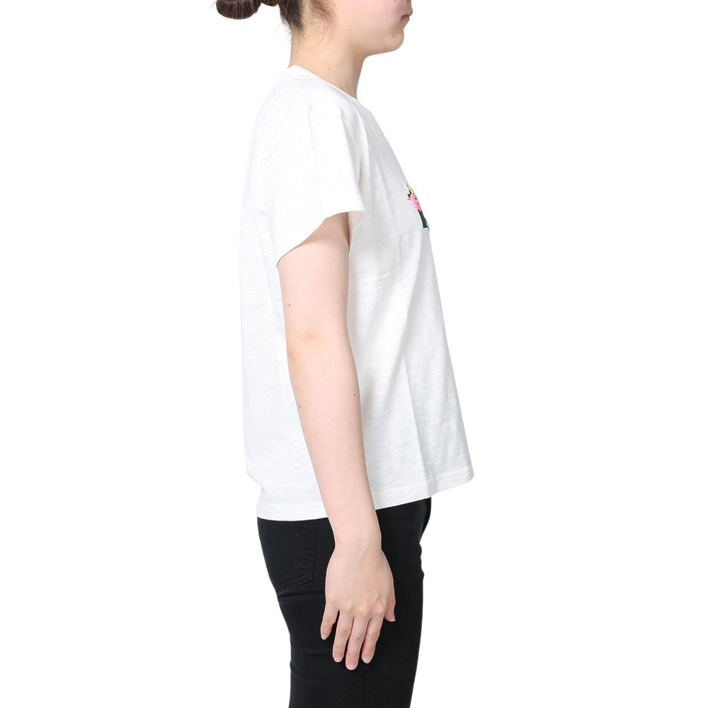スライド（SLYDE）（レディース）半袖Tシャツ レディース フラワーロゴ SL2023SSL-APP004WHT