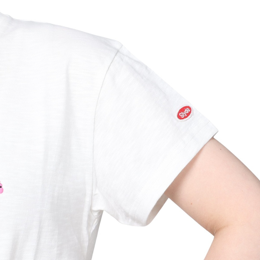 スライド（SLYDE）（レディース）半袖Tシャツ レディース フラワーロゴ SL2023SSL-APP004WHT