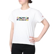 スライド（SLYDE）（レディース）半袖Tシャツ レディース フラワーロゴ SL2023SSL-APP004WHT