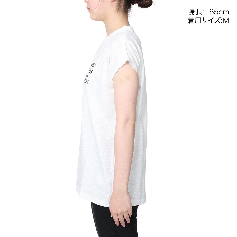 スライド（SLYDE）（レディース）半袖Tシャツ レディース バックプリント チュニック SL2023SSL-APP005WHT