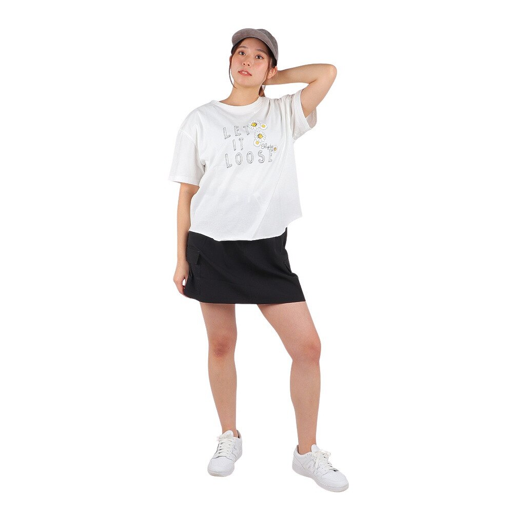 スライド（SLYDE）（レディース）半袖Tシャツ レディース SKATER プリント SL2023SSL-APP007WHT