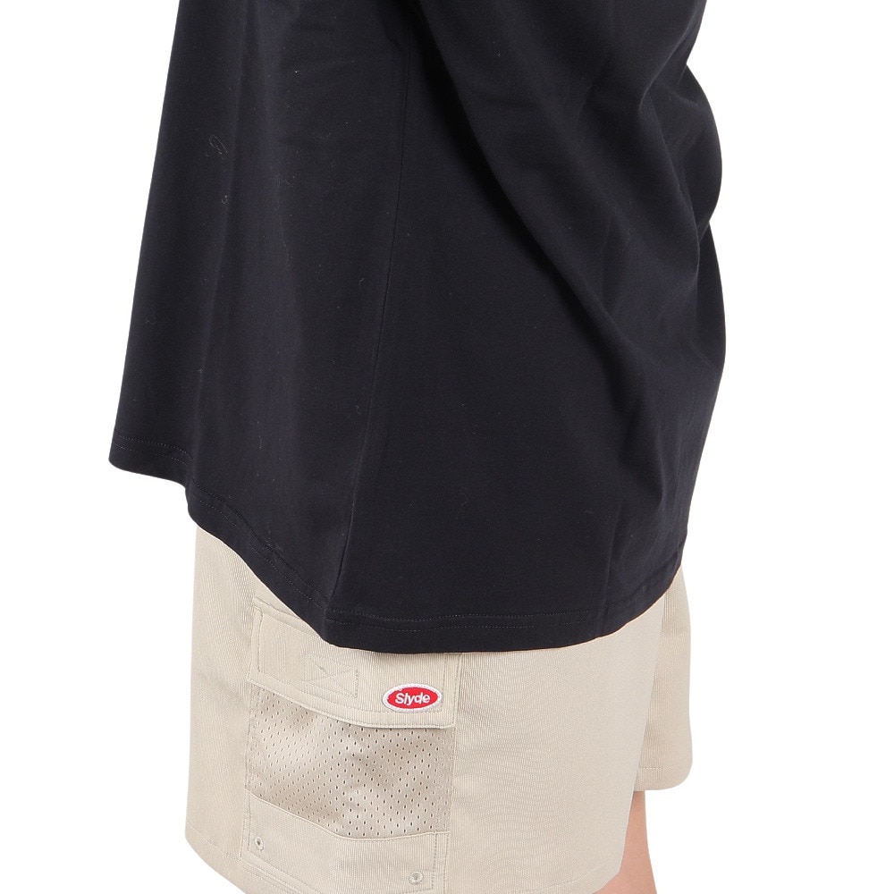 スライド（SLYDE）（レディース）半袖Tシャツ レディース マルチ ライン プリント SL2023SSL-APP008BLK