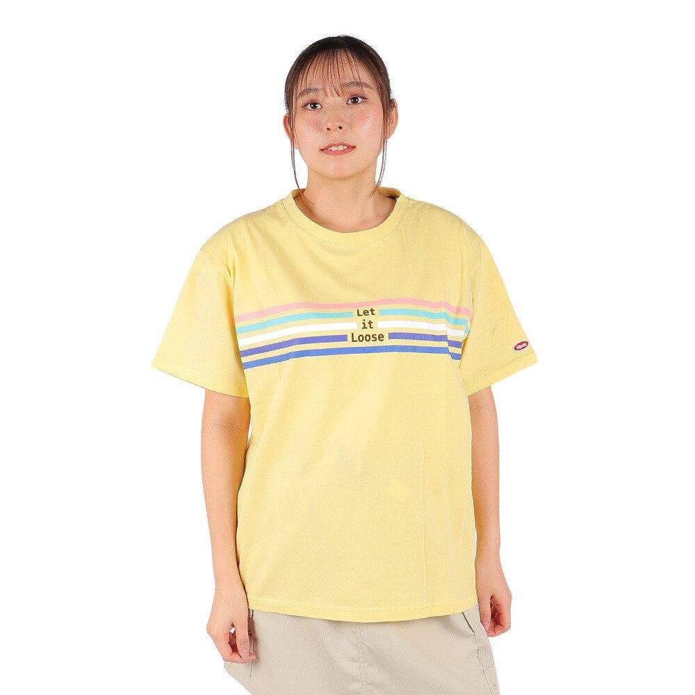 スライド（SLYDE）（レディース）半袖Tシャツ レディース マルチ ライン SL2023SSL-APP008LMN