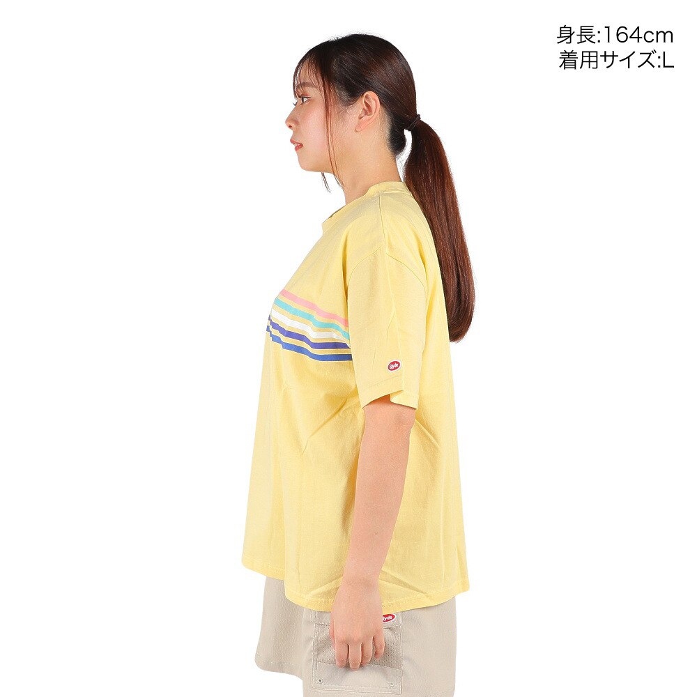 スライド（SLYDE）（レディース）半袖Tシャツ レディース マルチ ライン SL2023SSL-APP008LMN