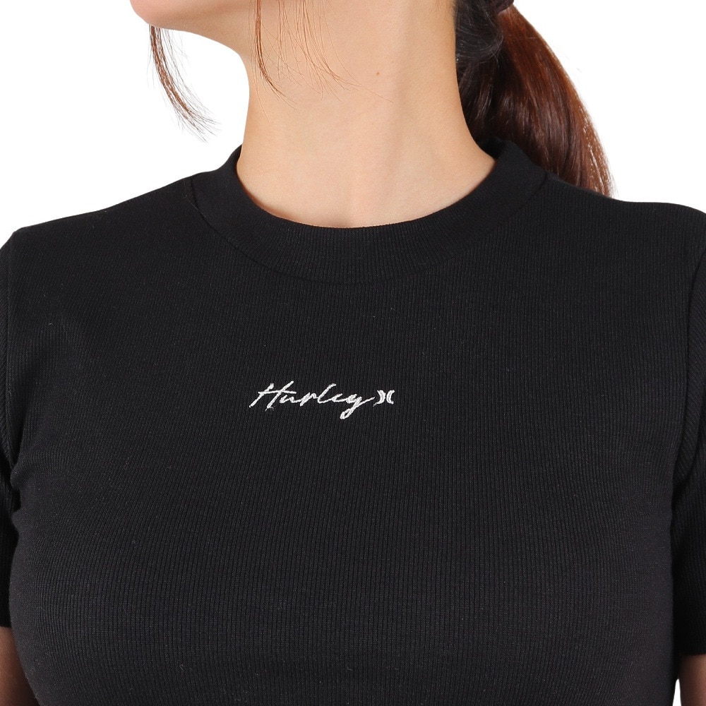 ハーレー（HURLEY）（レディース）半袖Tシャツ レディース RIB ニット WSS2320004-BLK
