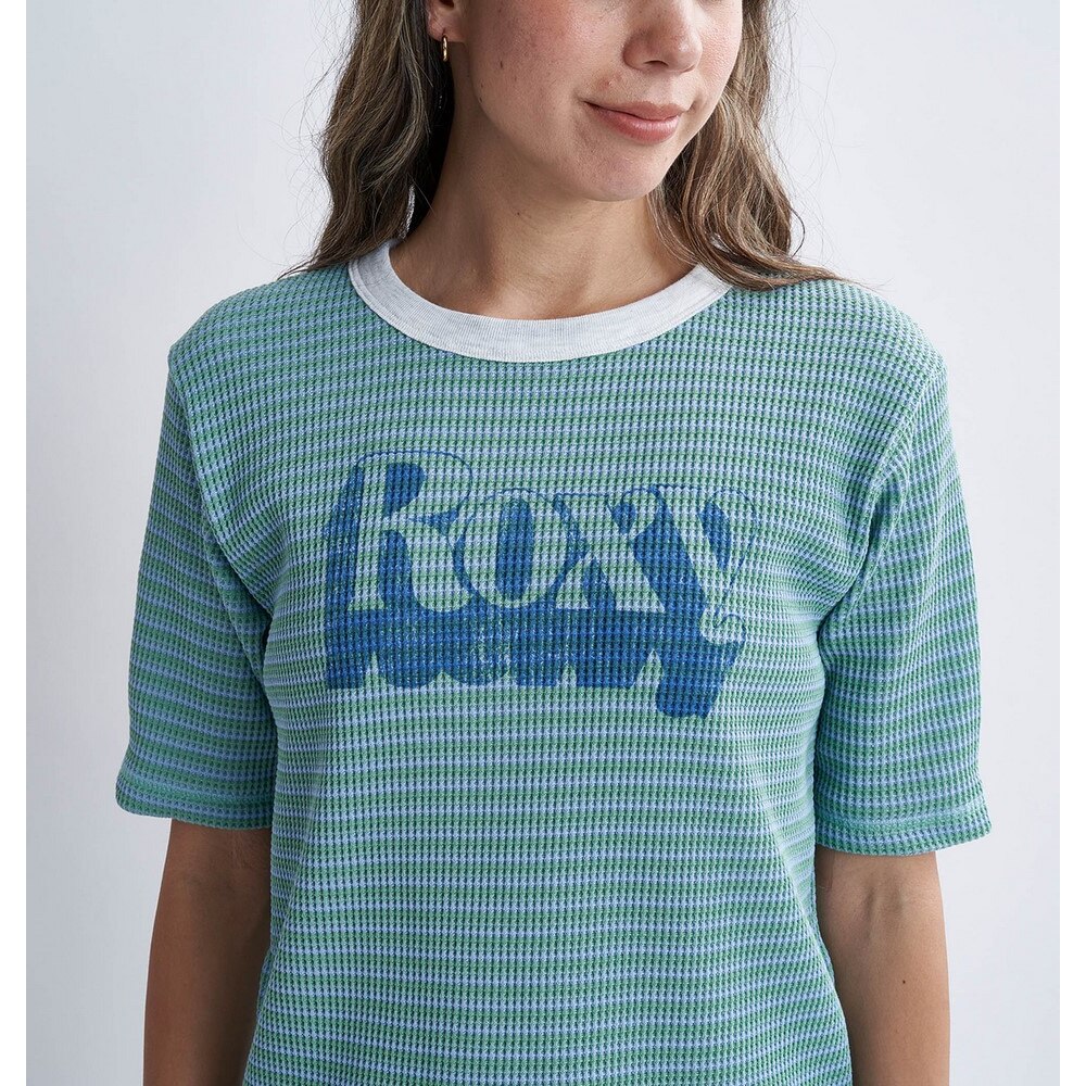ロキシー（ROXY）（レディース）HUGGABLE ワッフル素材 半袖Tシャツ 24SPRST241076BBO