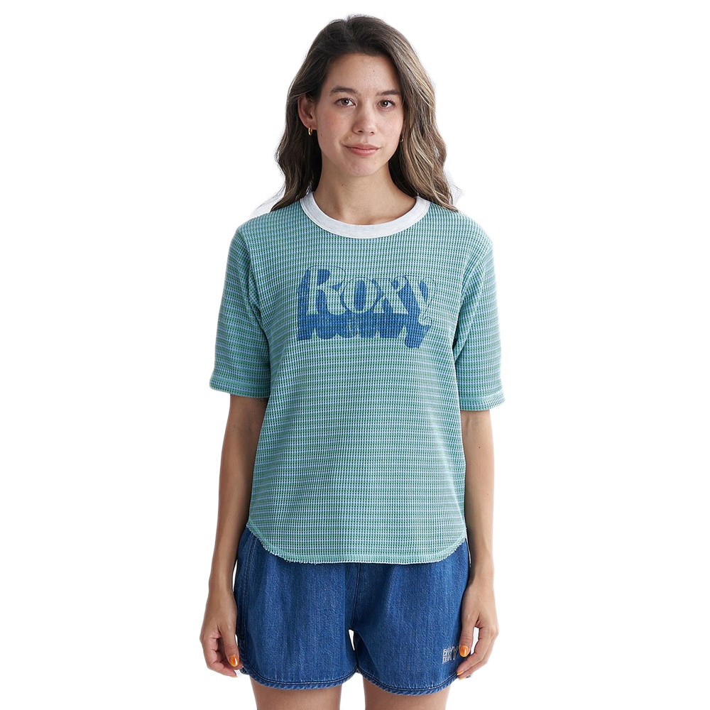 ロキシー（ROXY）（レディース）HUGGABLE ワッフル素材 半袖Tシャツ 24SPRST241076BBO