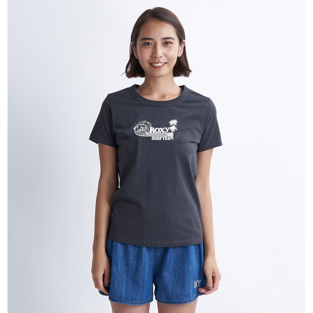 ロキシー（ROXY）（レディース）SURF TEAM 半袖Tシャツ 24SPRST241080BBK