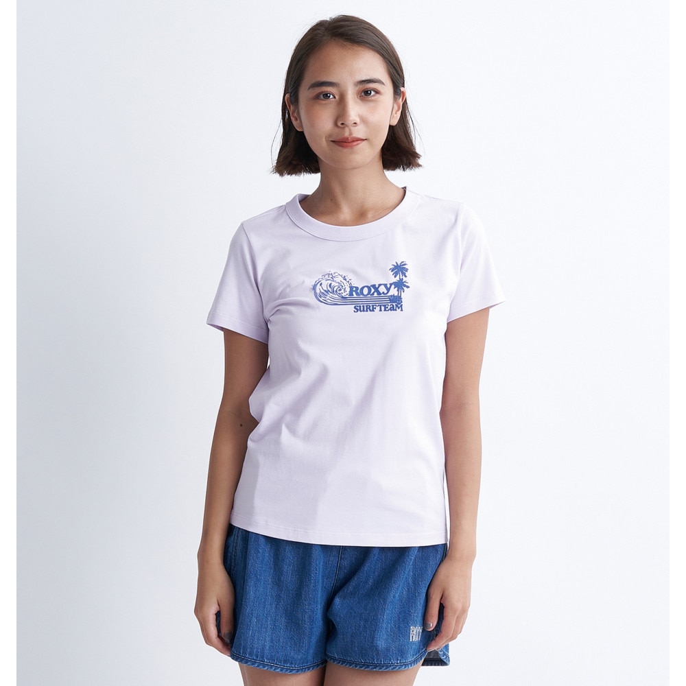 ロキシー（ROXY）（レディース）SURF TEAM 半袖Tシャツ 24SPRST241080LAV