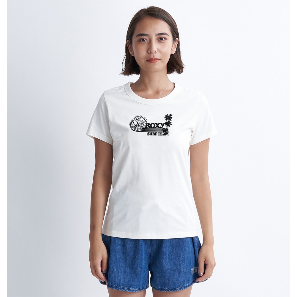 ロキシー（ROXY）（レディース）SURF TEAM 半袖Tシャツ 24SPRST241080OWT