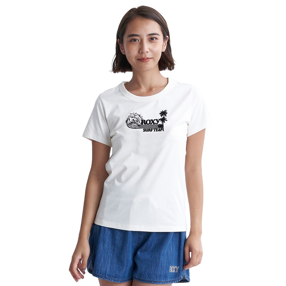 ロキシー（ROXY）（レディース）SURF TEAM 半袖Tシャツ 24SPRST241080OWT