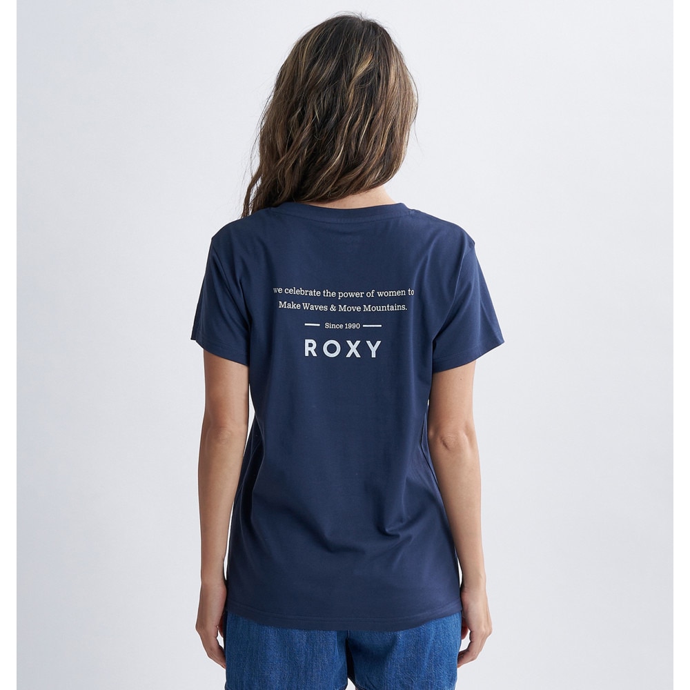 ロキシー（ROXY）（レディース）POWER OF WOMEN 半袖Tシャツ 24SPRST241081NVY