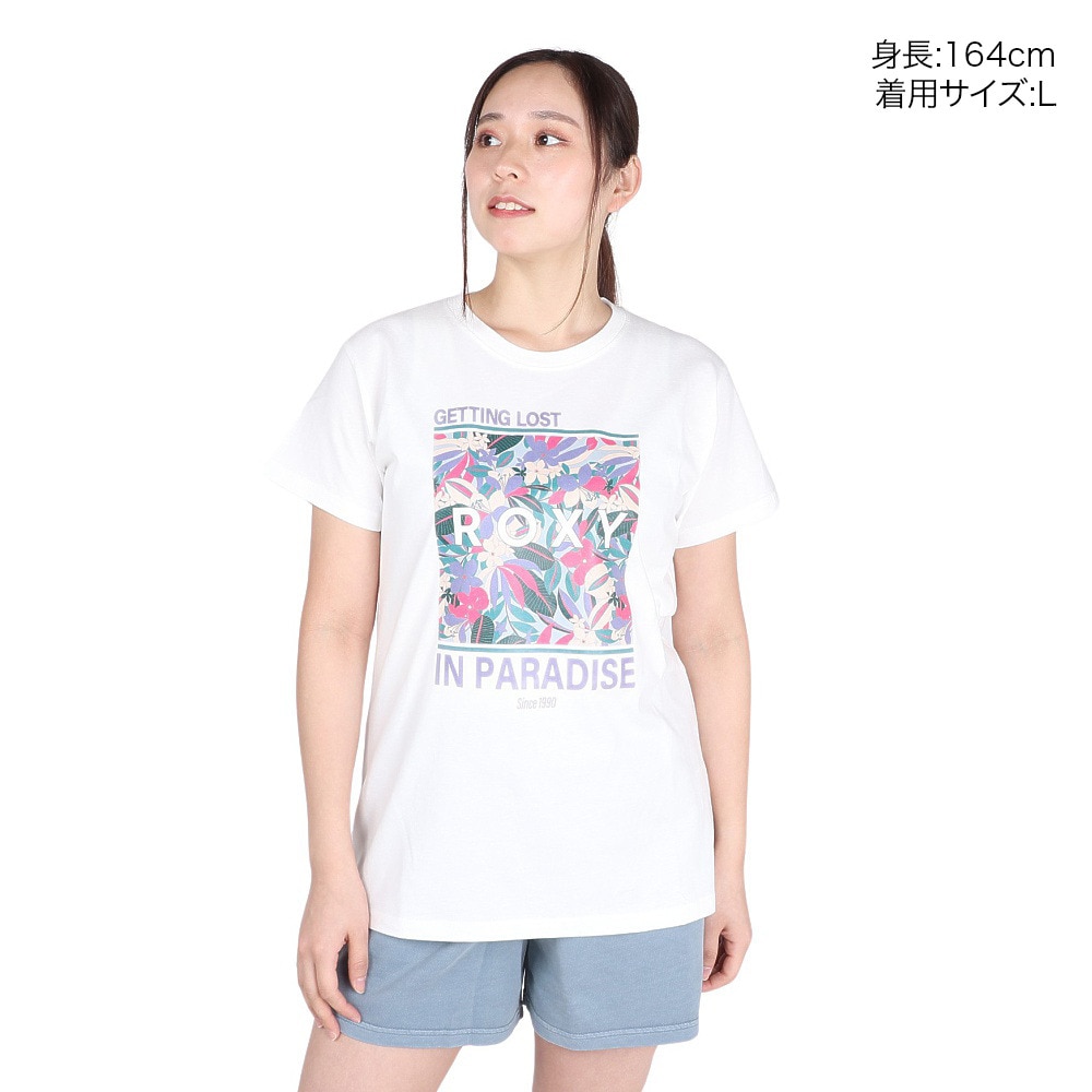 ロキシー（ROXY）（レディース）GETTING LOST IN P 半袖Tシャツ 24SPRST241601YWHT