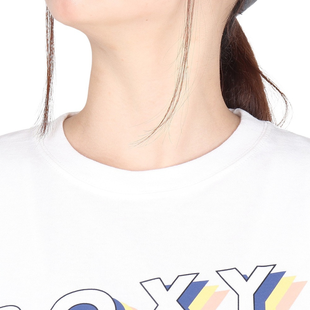 ロキシー（ROXY）（レディース）COLORFUL OVERLAP 半袖Tシャツ 24SPRST241602YWHT