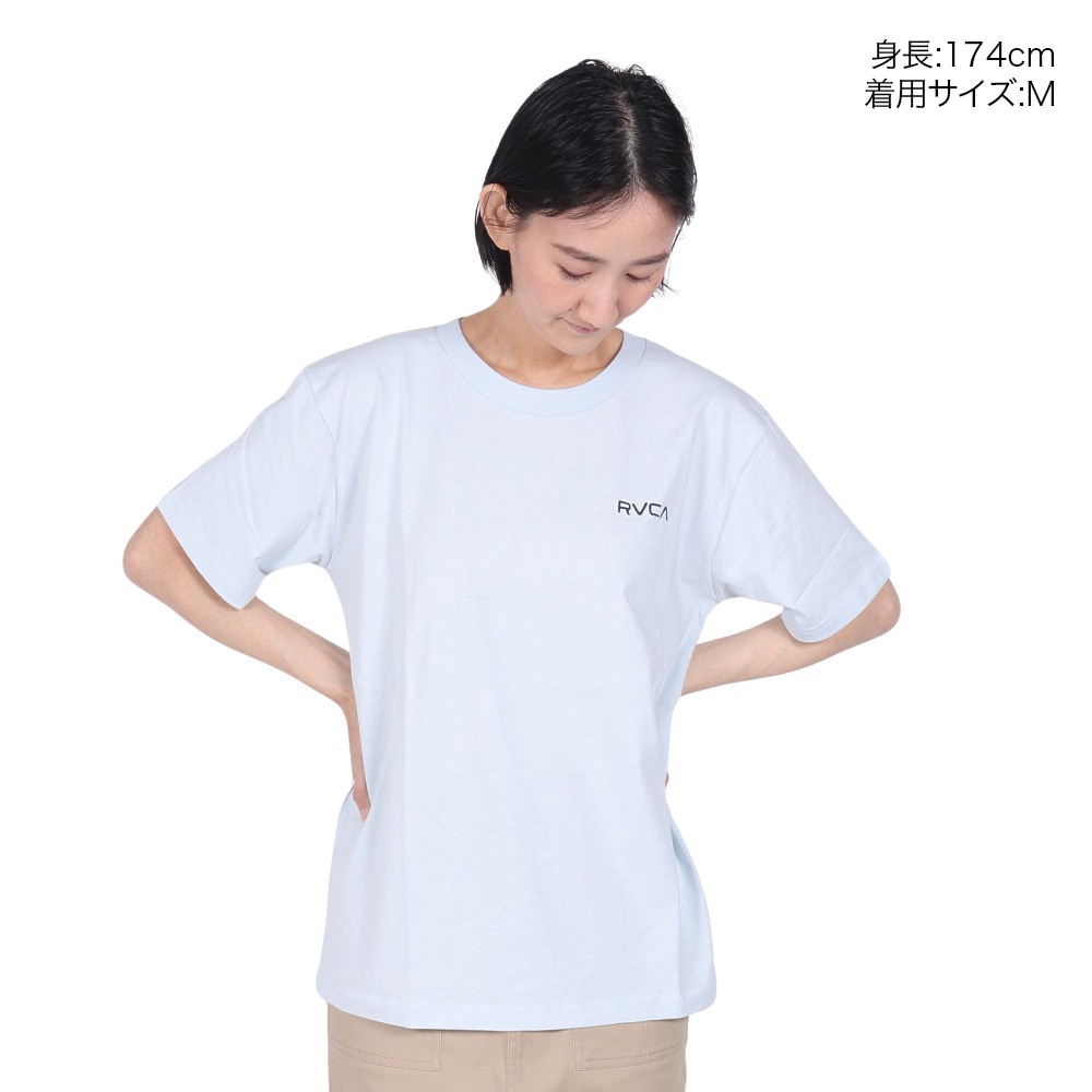 ルーカ（RVCA）（レディース）tシャツ 半袖 ブルー 青 サンセット ST 半袖Tシャツ BE043212 BES0