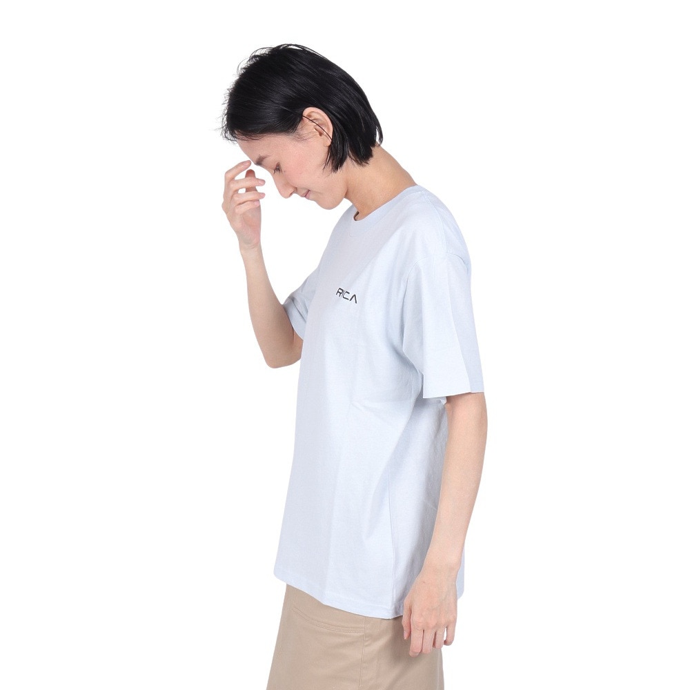 ルーカ（RVCA）（レディース）tシャツ 半袖 ブルー 青 サンセット ST 半袖Tシャツ BE043212 BES0