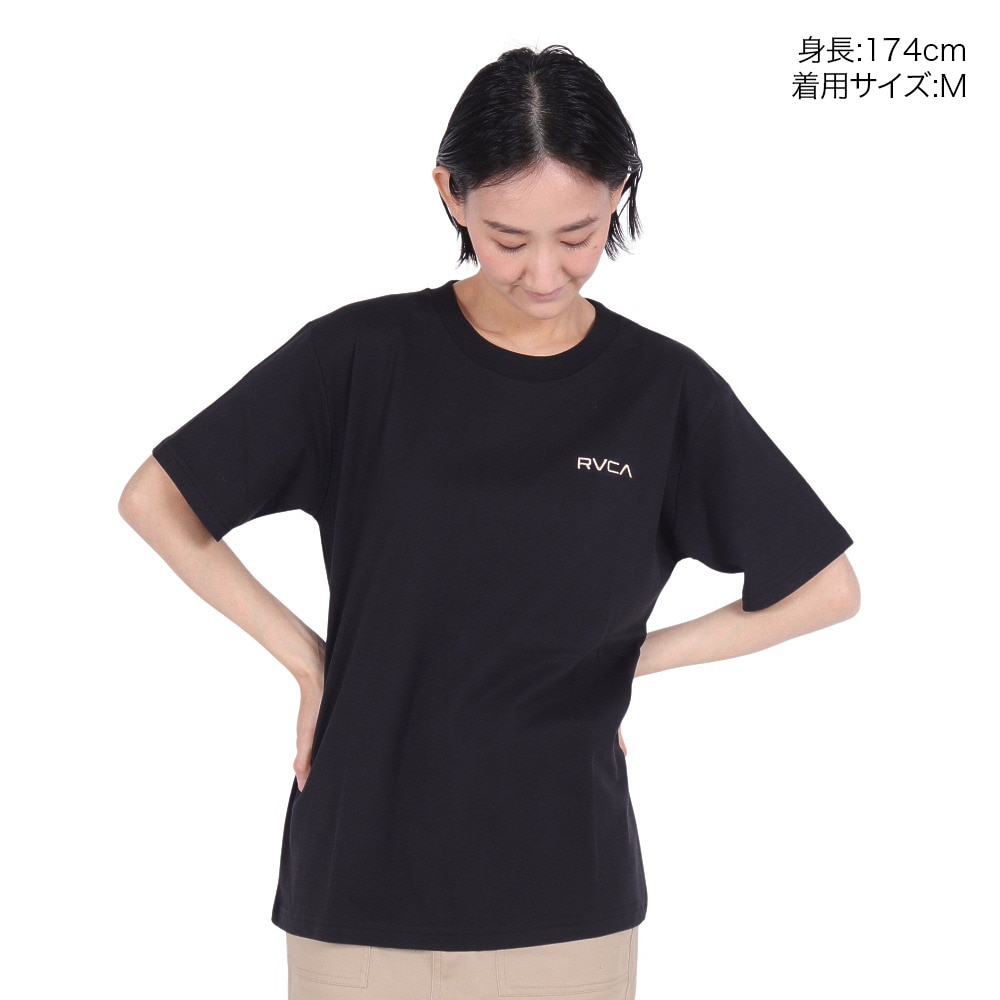 ルーカ（RVCA）（レディース）tシャツ 半袖 ブラック 黒 サンセット ST 半袖Tシャツ BE043212 BLK