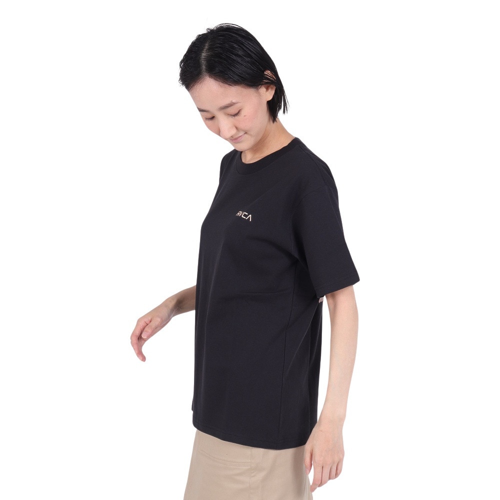 ルーカ（RVCA）（レディース）tシャツ 半袖 ブラック 黒 サンセット ST 半袖Tシャツ BE043212 BLK