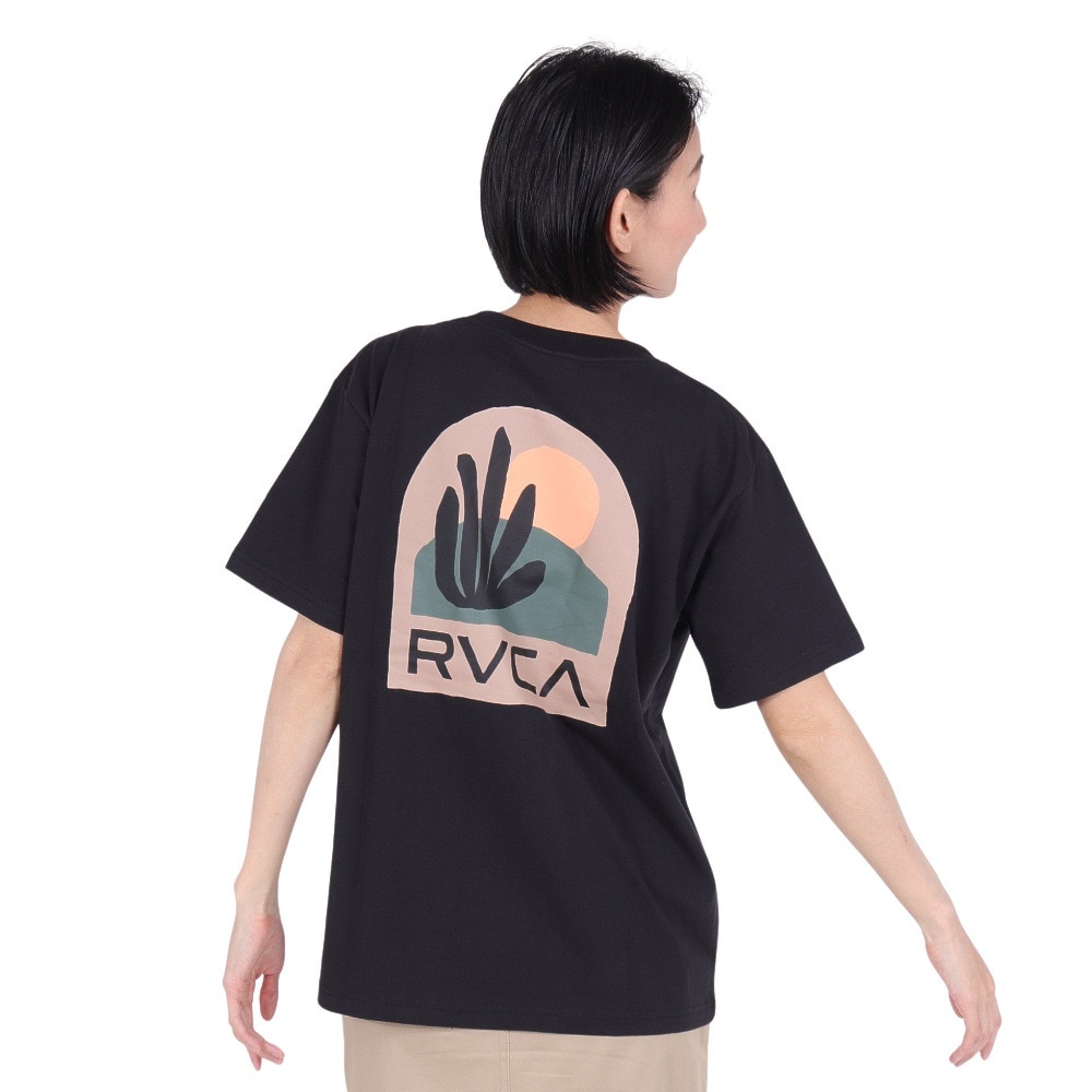 ルーカ（RVCA）（レディース）tシャツ 半袖 ブラック 黒 サンセット ST 半袖Tシャツ BE043212 BLK