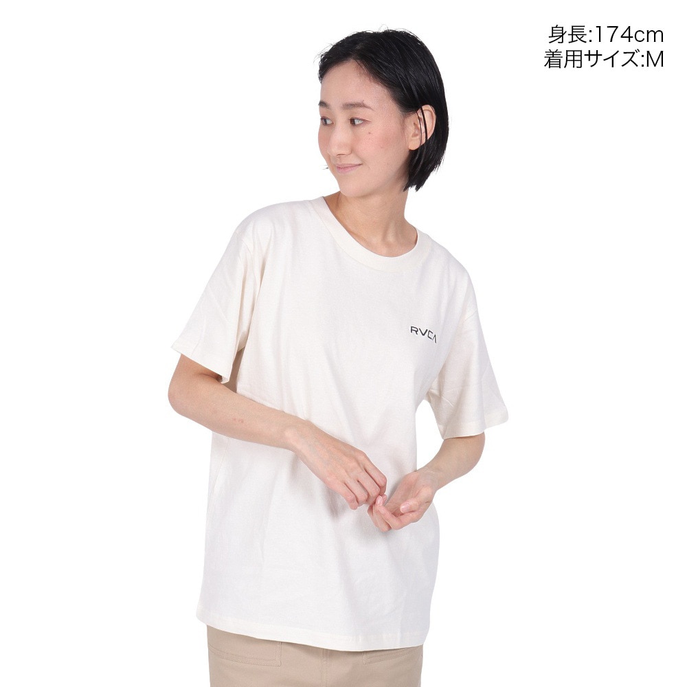 ルーカ（RVCA）（レディース）tシャツ 半袖 ホワイト 白 サンセット ST 半袖Tシャツ BE043212 CLO