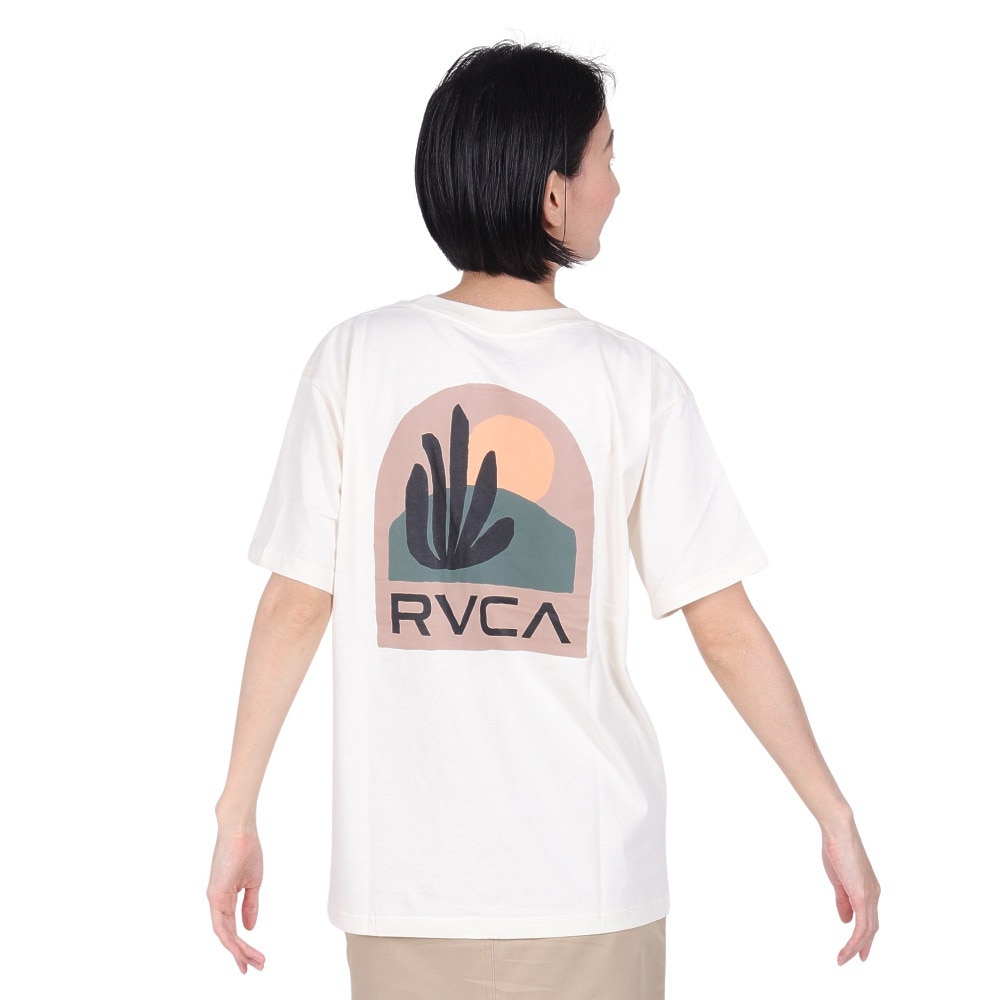 ルーカ（RVCA）（レディース）tシャツ 半袖 ホワイト 白 サンセット ST 半袖Tシャツ BE043212 CLO