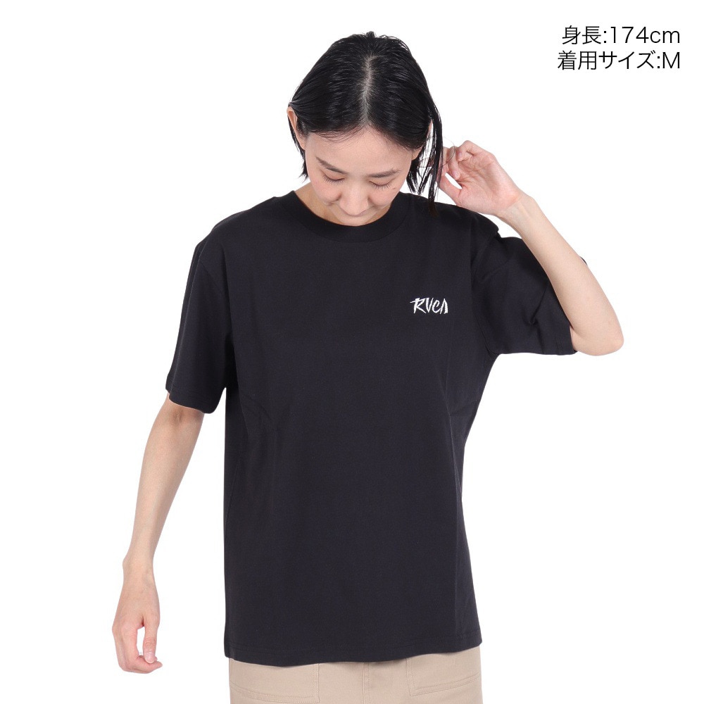 ルーカ（RVCA）（レディース）tシャツ 半袖 ブラック 黒 SPIRIT ST 半袖Tシャツ BE043213 BLK