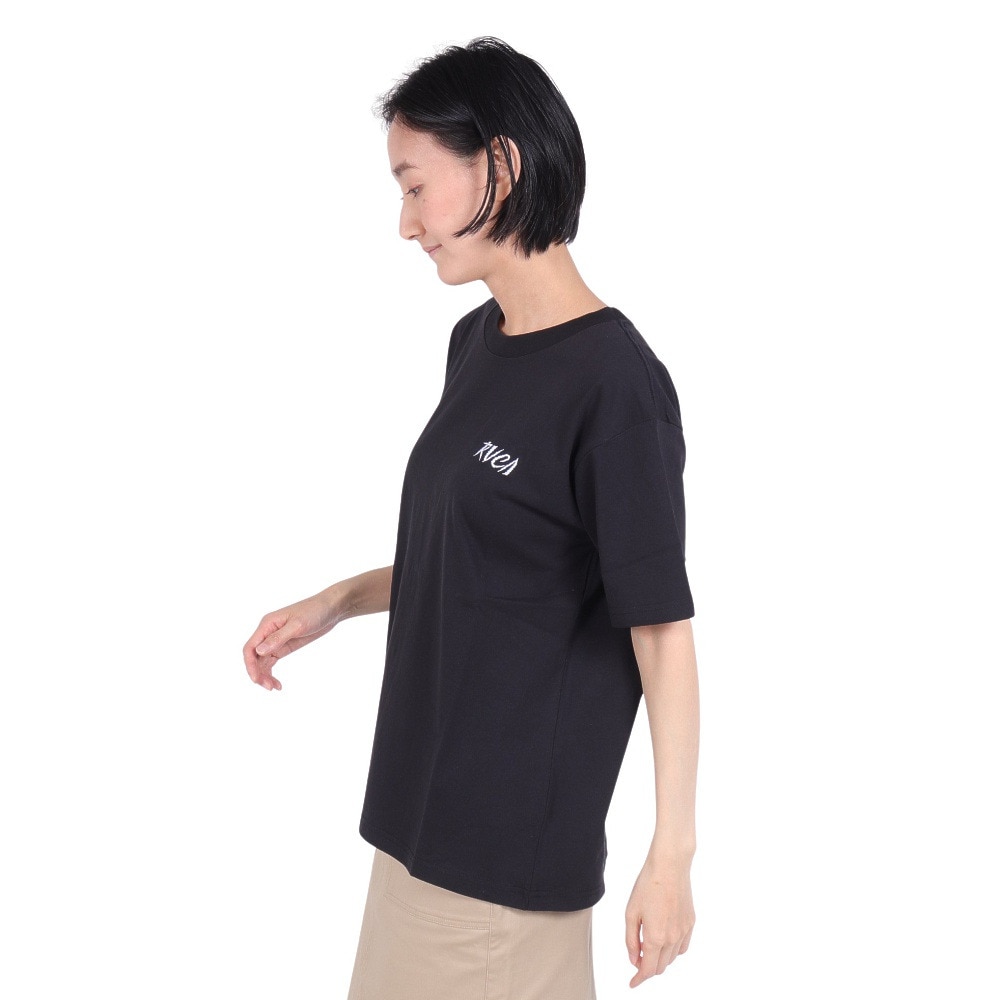 ルーカ（RVCA）（レディース）tシャツ 半袖 ブラック 黒 SPIRIT ST 半袖Tシャツ BE043213 BLK