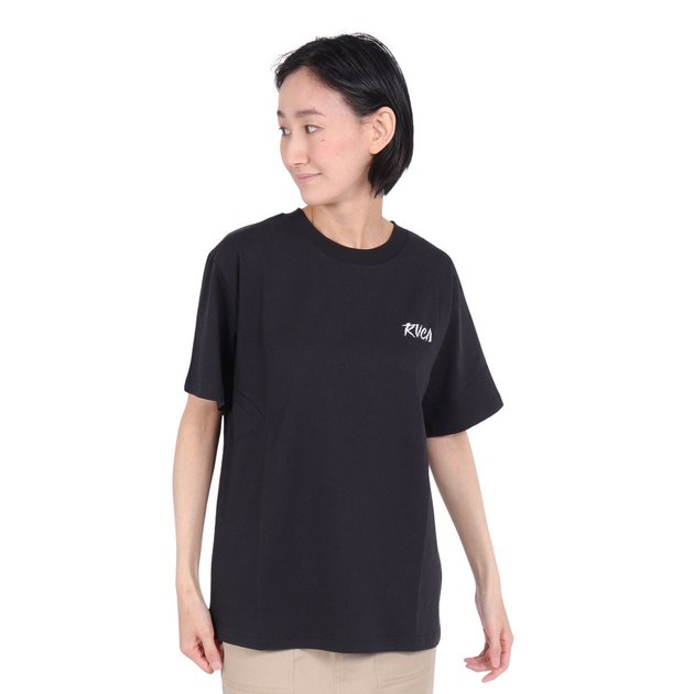 ルーカ（RVCA）（レディース）tシャツ 半袖 ブラック 黒 SPIRIT ST 