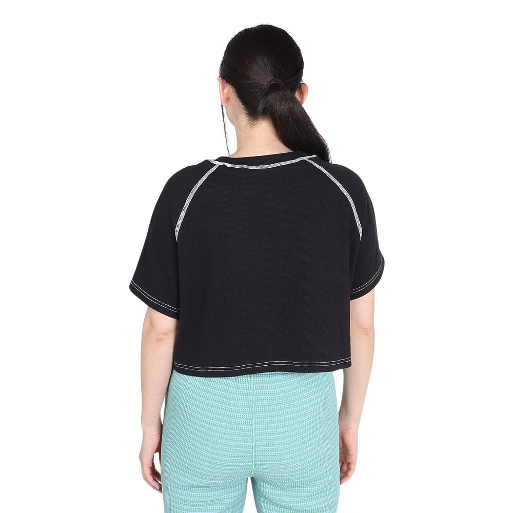 ルーカ（RVCA）（レディース）カラーステッチ 半袖Tシャツ BE043216 BLK