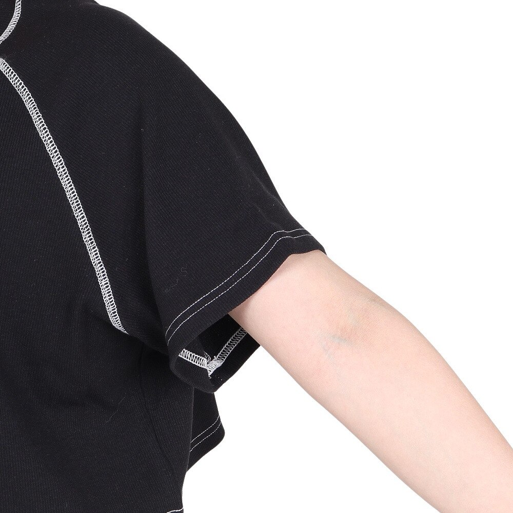 ルーカ（RVCA）（レディース）カラーステッチ 半袖Tシャツ BE043216 BLK