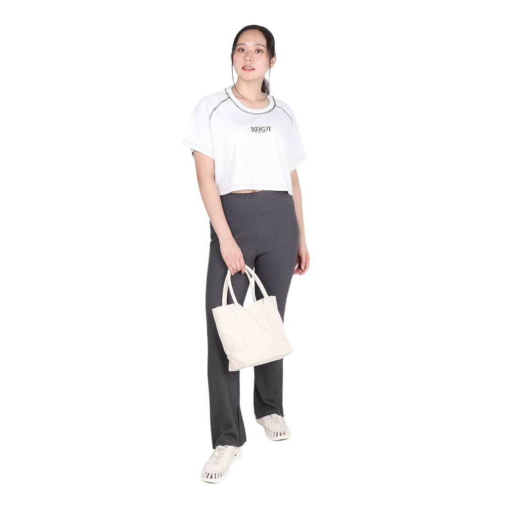 ルーカ（RVCA）（レディース）カラーステッチ 半袖Tシャツ BE043216 WHT