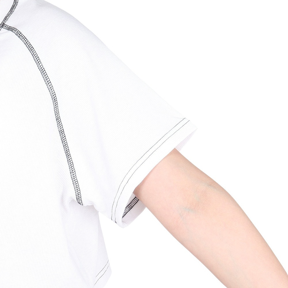 ルーカ（RVCA）（レディース）カラーステッチ 半袖Tシャツ BE043216 WHT