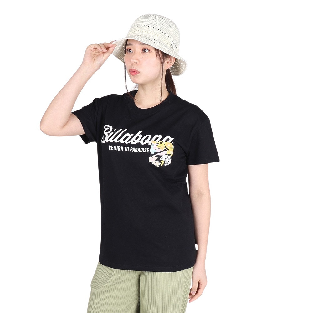 ビラボン（BILLABONG）（レディース）PATTERN POCKET LOGO 半袖Tシャツ BE013202 BPB