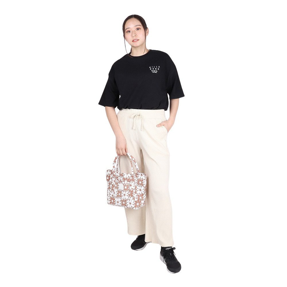 ビラボン（BILLABONG）（レディース）SOFT CLEAN ロゴ ルーズTシャツ BE013211 BLK