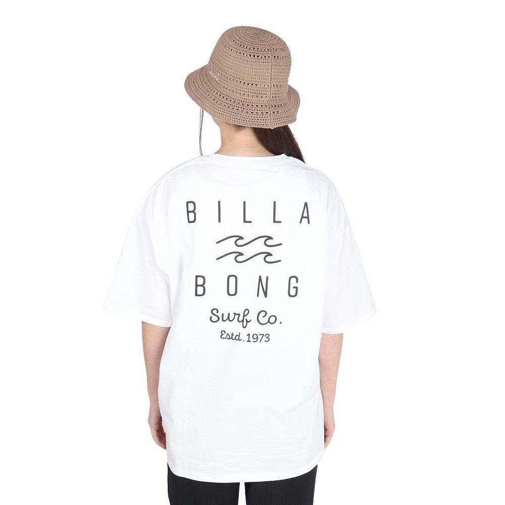 ビラボン（BILLABONG）（レディース）SOFT CLEAN ロゴ ルーズTシャツ BE013211 WHT