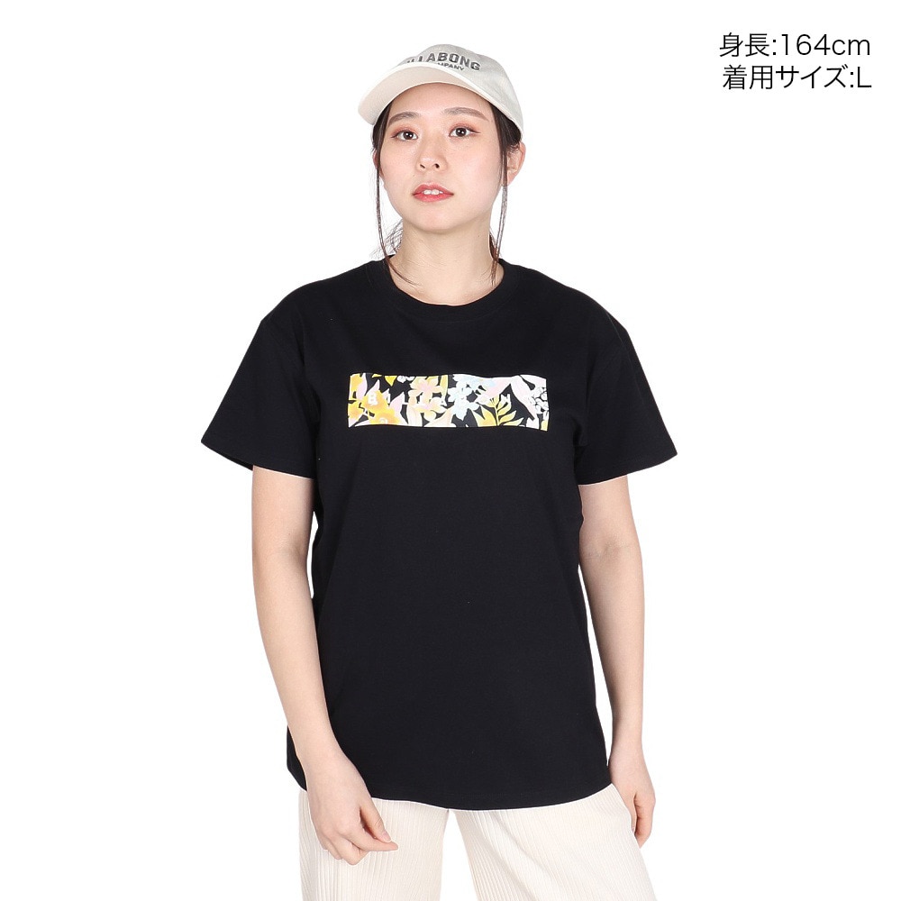 ビラボン（BILLABONG）（レディース）PATTERN ロゴTシャツ BE013221 BLK