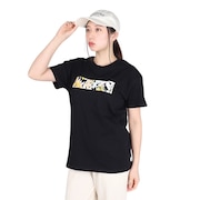 (レディース)PATTERN ロゴTシャツ BE013221 BLK
