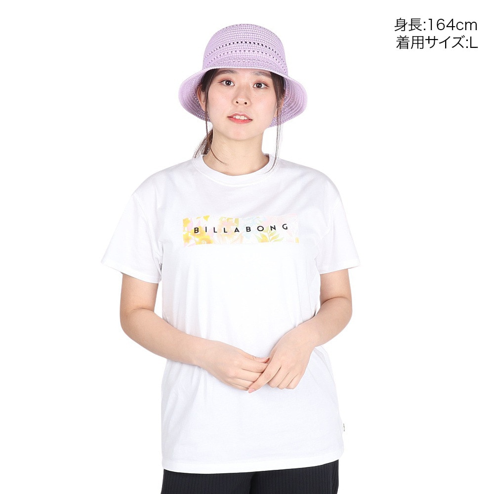 ビラボン（BILLABONG）（レディース）PATTERN ロゴTシャツ BE013221 WHT