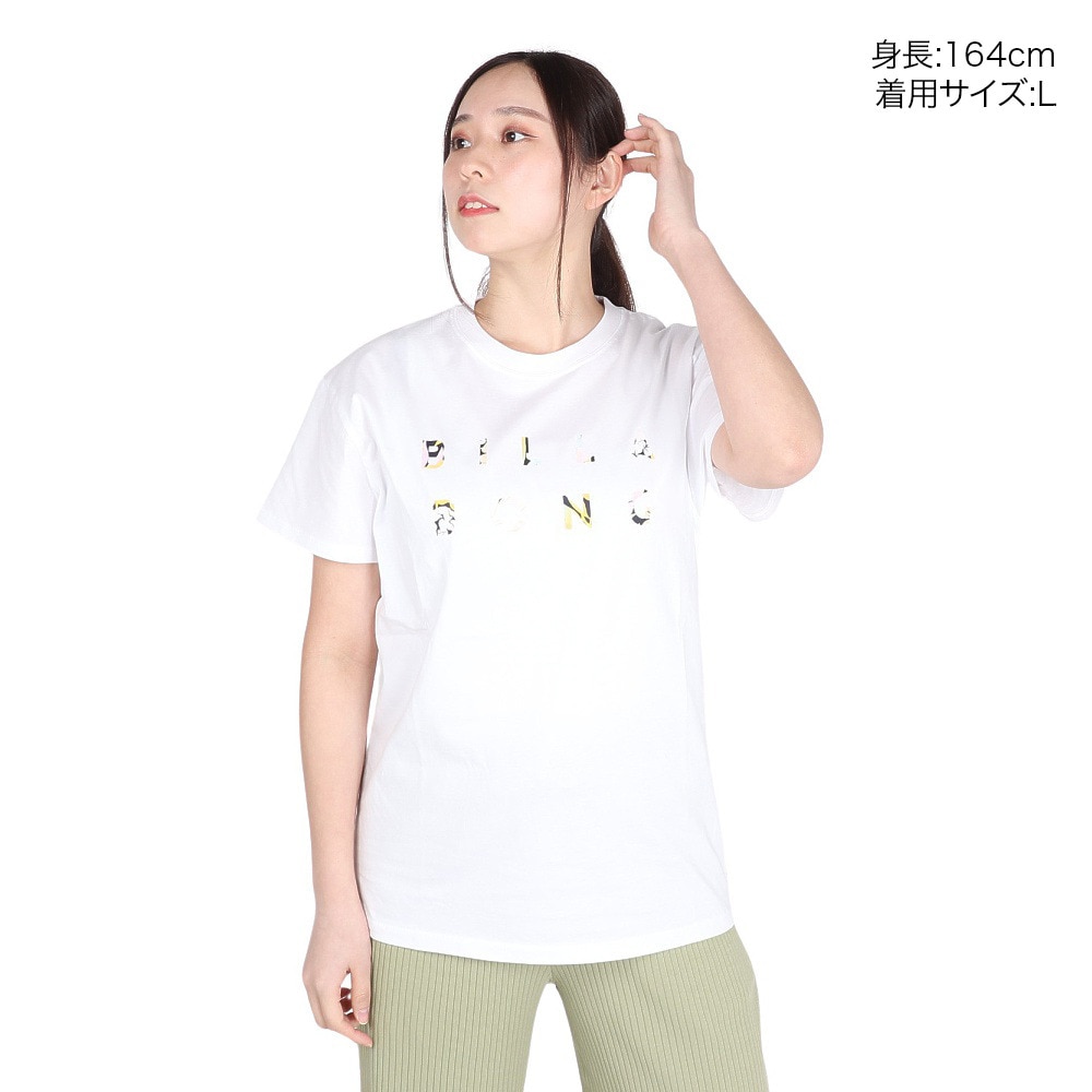 ビラボン（BILLABONG）（レディース）PATTERN ロゴTシャツ BE013221 WT2