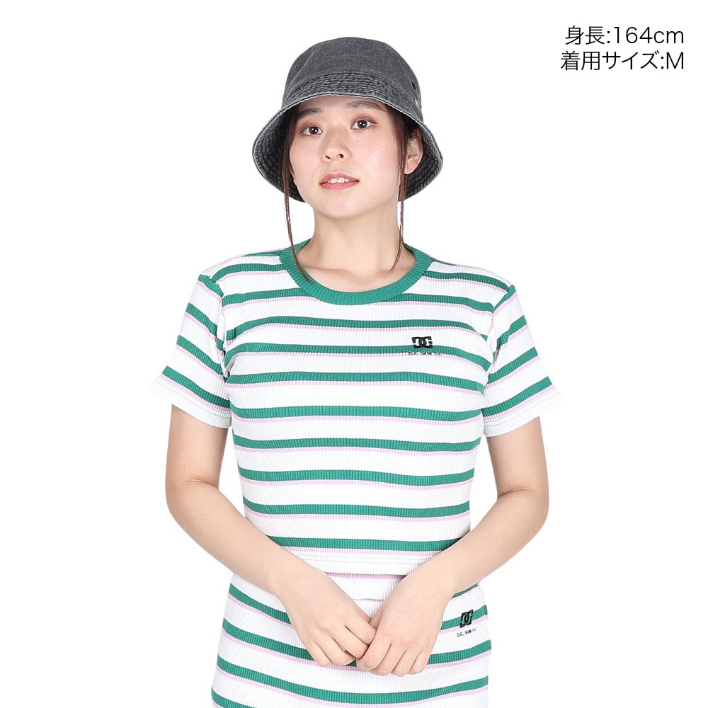 ディーシーシューズ（DC SHOES）（レディース）TELECO CROPPED ショートスリーブTシャツ 24SULST242303WHG