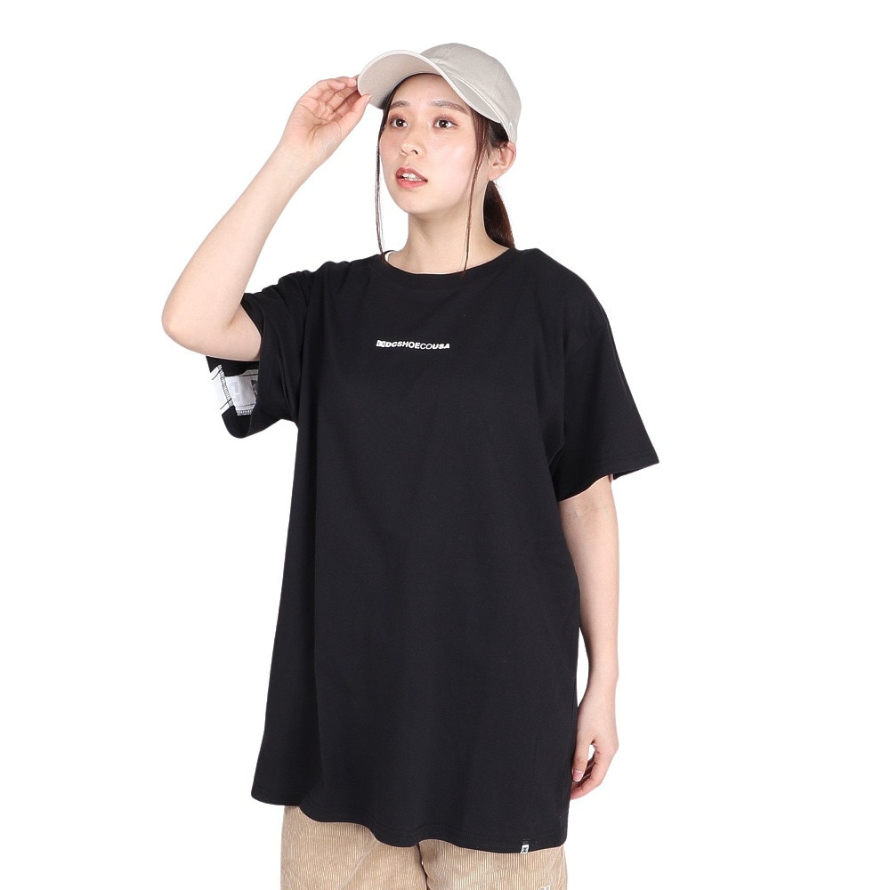 ディーシーシューズ（DC SHOES）（レディース）BACKLINE ショートスリーブTシャツ 24SULST242310YBLK