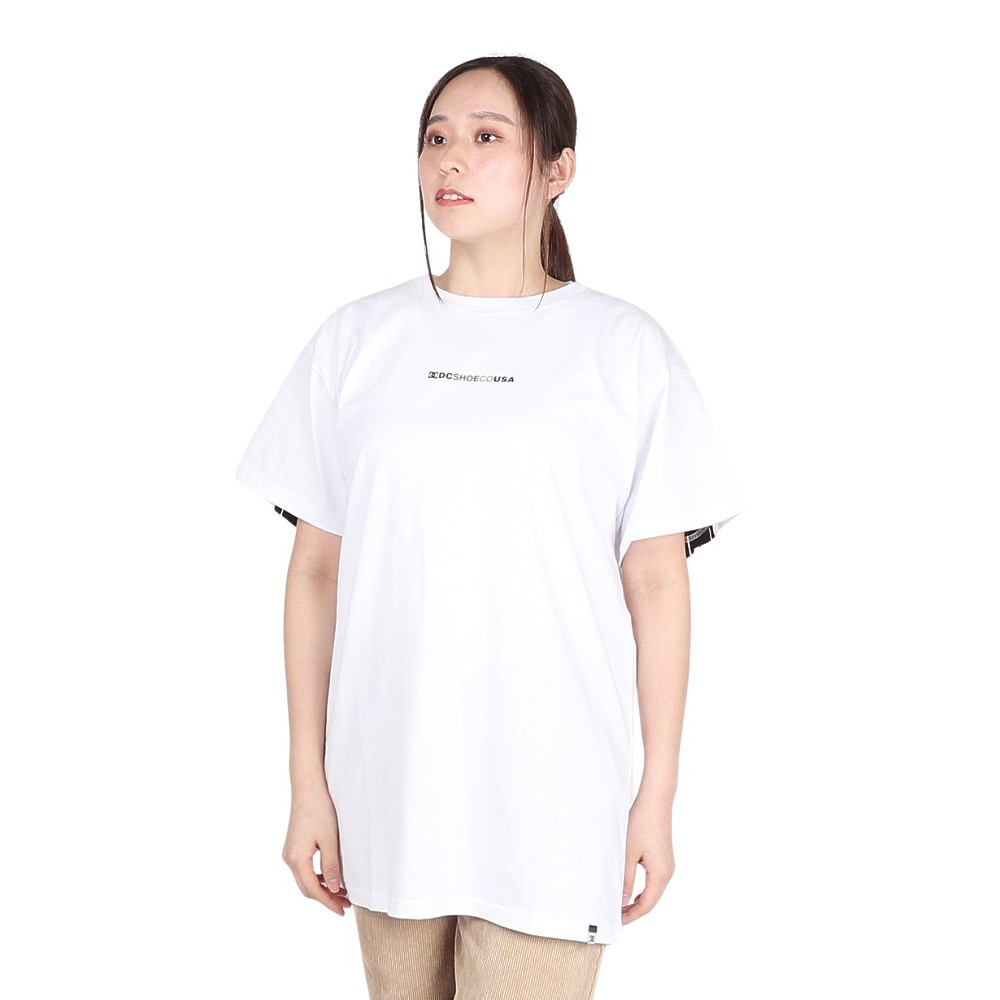 ディーシーシューズ（DC SHOES）（レディース）BACKLINE ショートスリーブTシャツ 24SULST242310YWHT