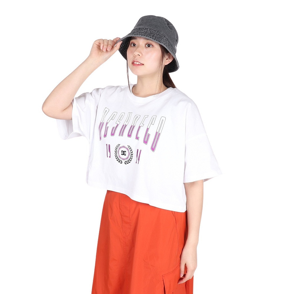 ディーシーシューズ（DC SHOES）（レディース）DROPOUT ショートスリーブTシャツ 24SULST242312YWHT