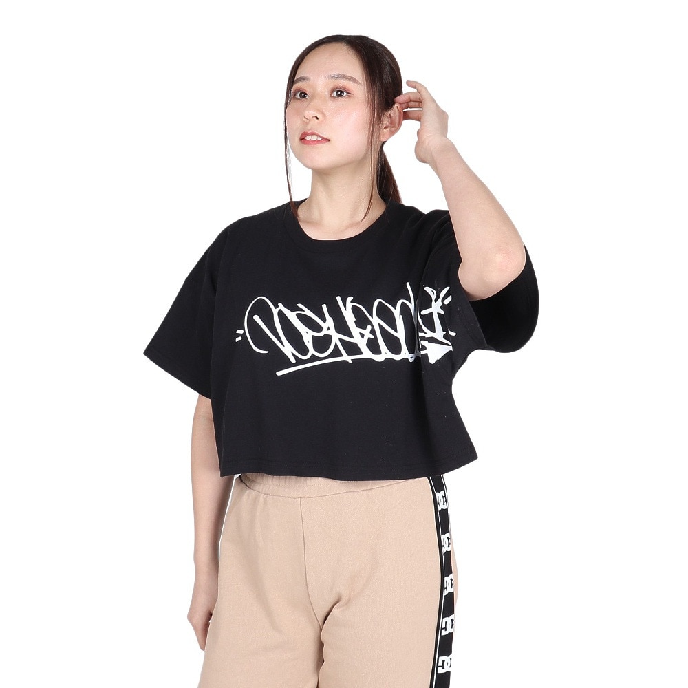 ディーシーシューズ（DC SHOES）（レディース）GRAFFITI ショートスリーブTシャツ 24SULST242314YBLK