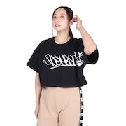 ディーシーシューズ（DC SHOES）（レディース）GRAFFITI ショートスリーブTシャツ 24SULST242314YBLK