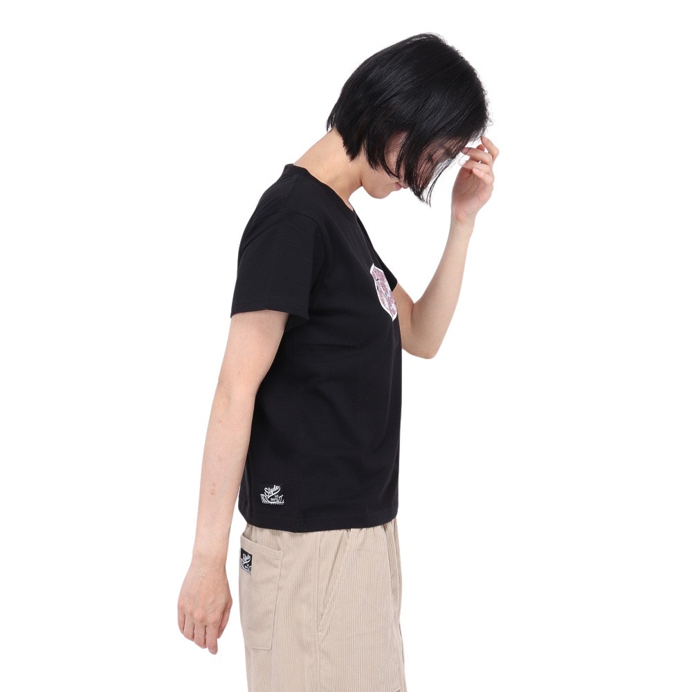 スライド（SLYDE）（レディース）POPPY CIRCLE 半袖Tシャツ SL24SSL-APP001-BLK