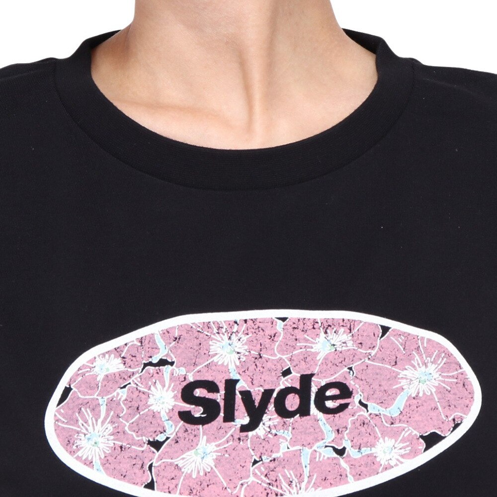 スライド（SLYDE）（レディース）POPPY CIRCLE 半袖Tシャツ SL24SSL-APP001-BLK