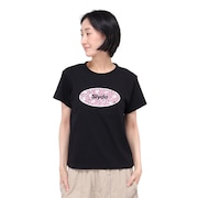 (レディース)POPPY CIRCLE 半袖Tシャツ SL24SSL-APP001-BLK