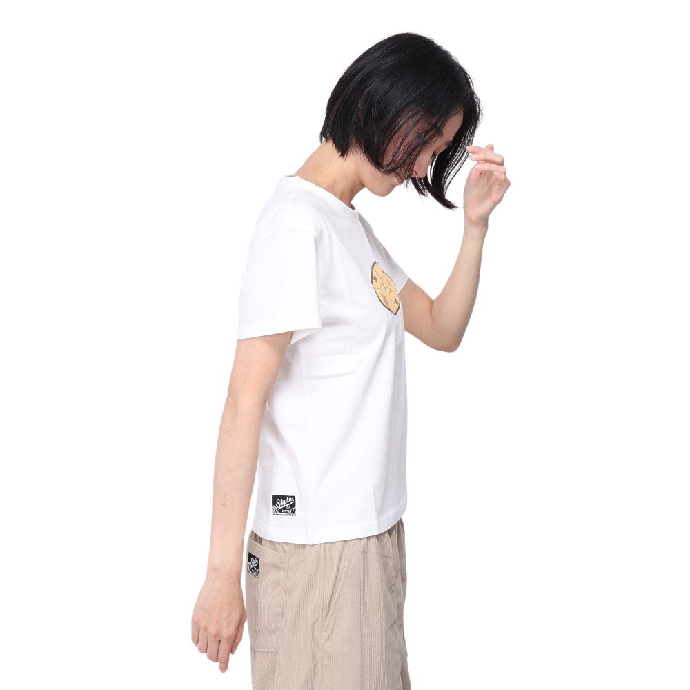 スライド（SLYDE）（レディース）POPPY CIRCLE 半袖Tシャツ SL24SSL-APP001-WHT